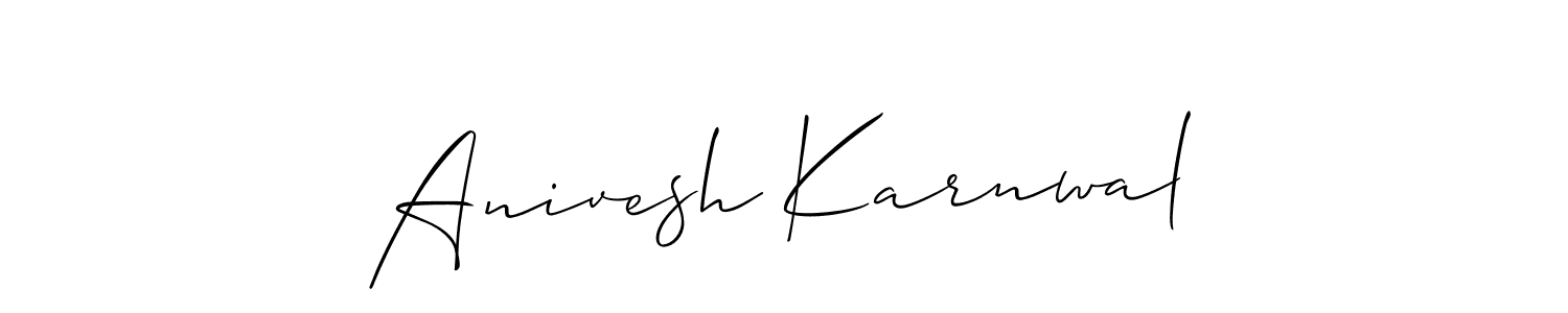 Make a beautiful signature design for name Anivesh Karnwal. Use this online signature maker to create a handwritten signature for free. Anivesh Karnwal signature style 2 images and pictures png