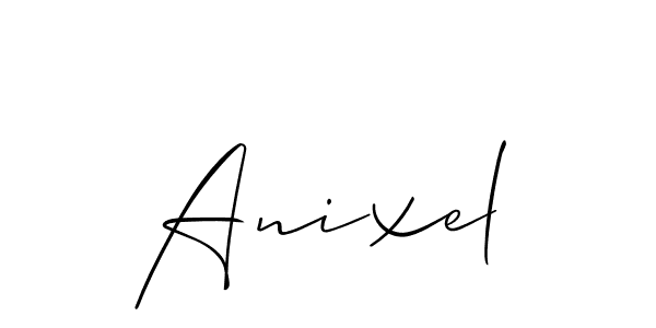 How to make Anixel name signature. Use Allison_Script style for creating short signs online. This is the latest handwritten sign. Anixel signature style 2 images and pictures png