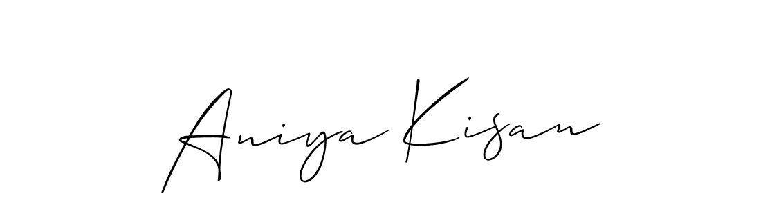 Once you've used our free online signature maker to create your best signature Allison_Script style, it's time to enjoy all of the benefits that Aniya Kisan name signing documents. Aniya Kisan signature style 2 images and pictures png