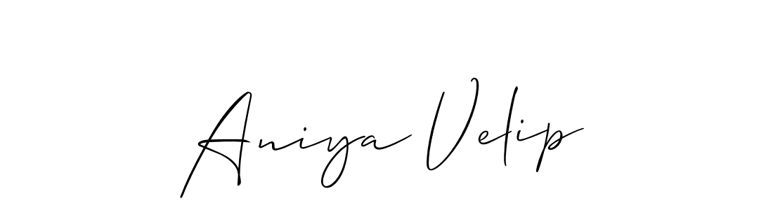 Once you've used our free online signature maker to create your best signature Allison_Script style, it's time to enjoy all of the benefits that Aniya Velip name signing documents. Aniya Velip signature style 2 images and pictures png