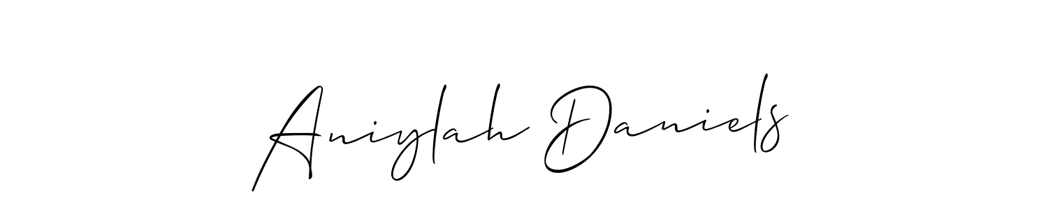 See photos of Aniylah Daniels official signature by Spectra . Check more albums & portfolios. Read reviews & check more about Allison_Script font. Aniylah Daniels signature style 2 images and pictures png