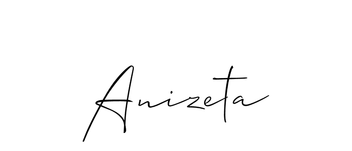 How to Draw Anizeta signature style? Allison_Script is a latest design signature styles for name Anizeta. Anizeta signature style 2 images and pictures png