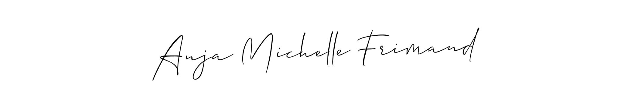 Make a beautiful signature design for name Anja Michelle Frimand. Use this online signature maker to create a handwritten signature for free. Anja Michelle Frimand signature style 2 images and pictures png