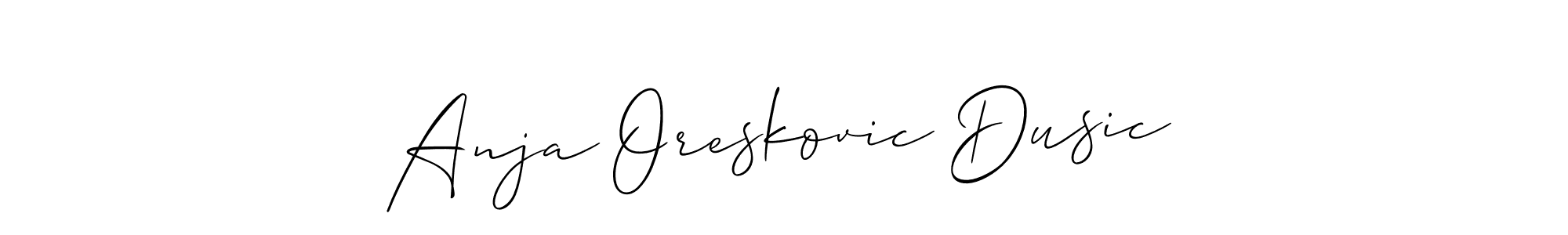 Once you've used our free online signature maker to create your best signature Allison_Script style, it's time to enjoy all of the benefits that Anja Oreskovic Dusic name signing documents. Anja Oreskovic Dusic signature style 2 images and pictures png