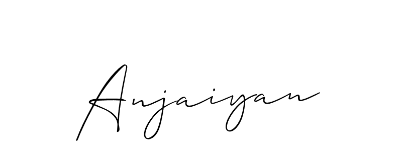 Also we have Anjaiyan name is the best signature style. Create professional handwritten signature collection using Allison_Script autograph style. Anjaiyan signature style 2 images and pictures png