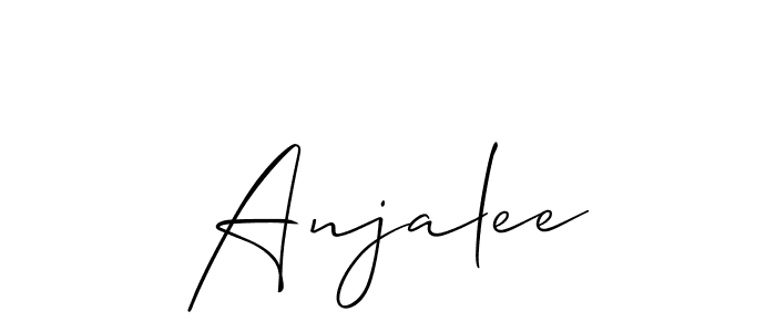 if you are searching for the best signature style for your name Anjalee. so please give up your signature search. here we have designed multiple signature styles  using Allison_Script. Anjalee signature style 2 images and pictures png