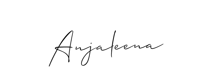 Best and Professional Signature Style for Anjaleena. Allison_Script Best Signature Style Collection. Anjaleena signature style 2 images and pictures png