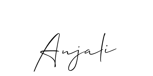 Design your own signature with our free online signature maker. With this signature software, you can create a handwritten (Allison_Script) signature for name Anjali. Anjali signature style 2 images and pictures png