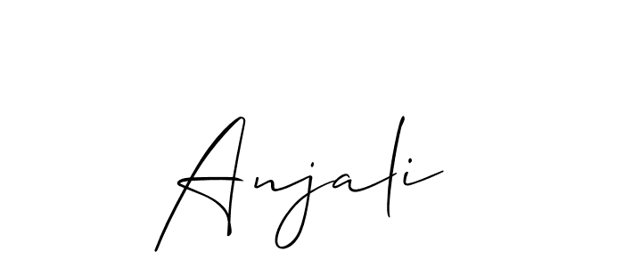 You should practise on your own different ways (Allison_Script) to write your name (Anjali ) in signature. don't let someone else do it for you. Anjali  signature style 2 images and pictures png
