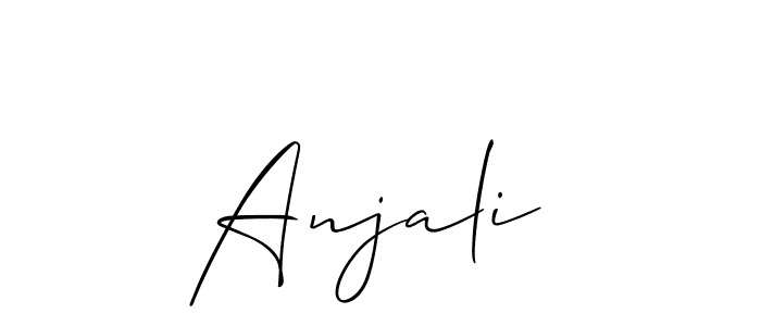 Also we have Anjali  name is the best signature style. Create professional handwritten signature collection using Allison_Script autograph style. Anjali  signature style 2 images and pictures png
