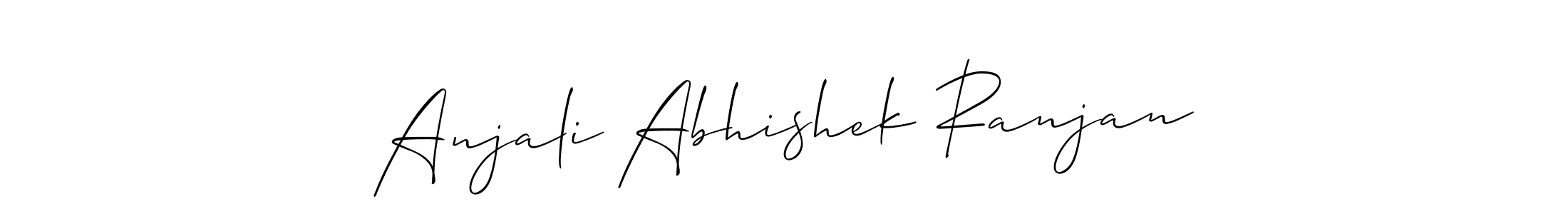 Make a short Anjali Abhishek Ranjan signature style. Manage your documents anywhere anytime using Allison_Script. Create and add eSignatures, submit forms, share and send files easily. Anjali Abhishek Ranjan signature style 2 images and pictures png