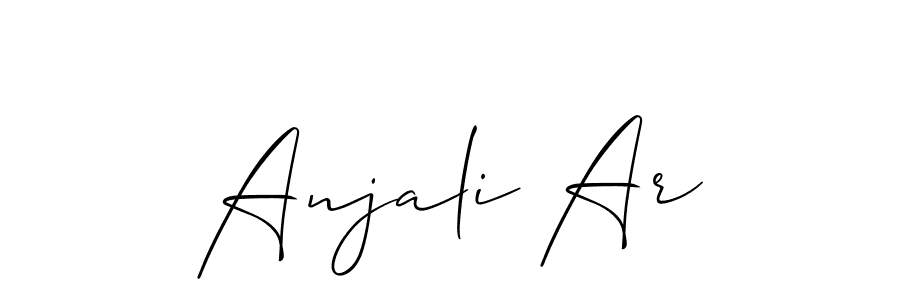 You can use this online signature creator to create a handwritten signature for the name Anjali Ar. This is the best online autograph maker. Anjali Ar signature style 2 images and pictures png