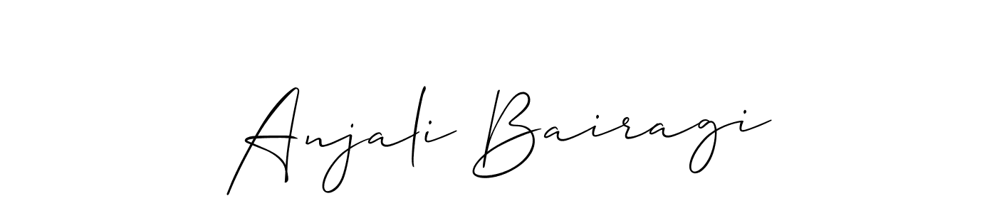 Design your own signature with our free online signature maker. With this signature software, you can create a handwritten (Allison_Script) signature for name Anjali Bairagi. Anjali Bairagi signature style 2 images and pictures png