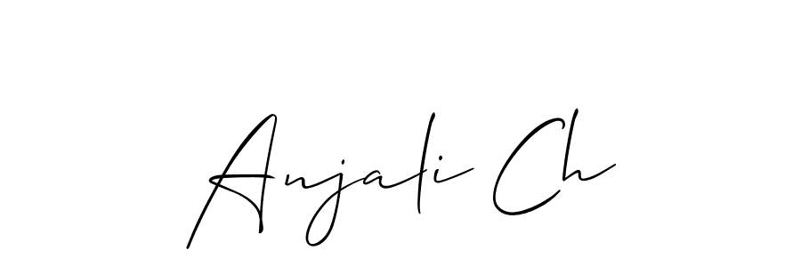 if you are searching for the best signature style for your name Anjali Ch. so please give up your signature search. here we have designed multiple signature styles  using Allison_Script. Anjali Ch signature style 2 images and pictures png