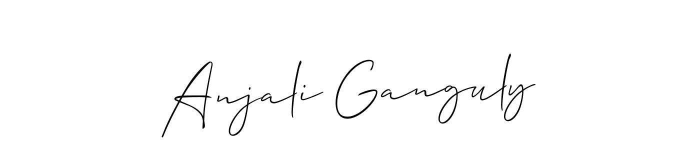 Also we have Anjali Ganguly name is the best signature style. Create professional handwritten signature collection using Allison_Script autograph style. Anjali Ganguly signature style 2 images and pictures png