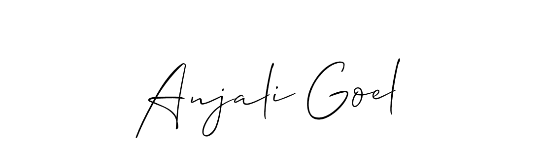 How to Draw Anjali Goel signature style? Allison_Script is a latest design signature styles for name Anjali Goel. Anjali Goel signature style 2 images and pictures png