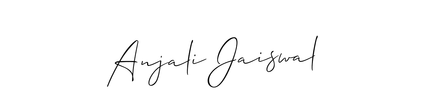 Best and Professional Signature Style for Anjali Jaiswal. Allison_Script Best Signature Style Collection. Anjali Jaiswal signature style 2 images and pictures png