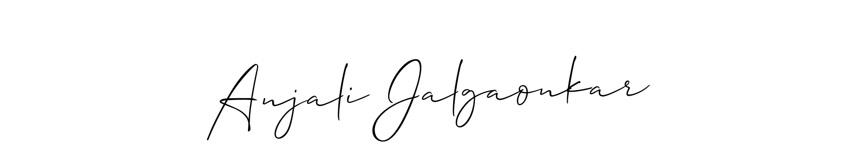 Once you've used our free online signature maker to create your best signature Allison_Script style, it's time to enjoy all of the benefits that Anjali Jalgaonkar name signing documents. Anjali Jalgaonkar signature style 2 images and pictures png