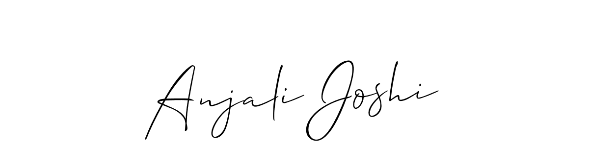 Also You can easily find your signature by using the search form. We will create Anjali Joshi name handwritten signature images for you free of cost using Allison_Script sign style. Anjali Joshi signature style 2 images and pictures png