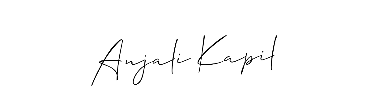 Here are the top 10 professional signature styles for the name Anjali Kapil. These are the best autograph styles you can use for your name. Anjali Kapil signature style 2 images and pictures png