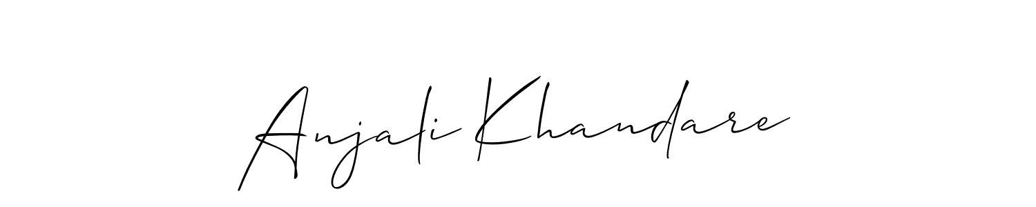 How to Draw Anjali Khandare signature style? Allison_Script is a latest design signature styles for name Anjali Khandare. Anjali Khandare signature style 2 images and pictures png