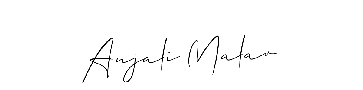 Best and Professional Signature Style for Anjali Malav. Allison_Script Best Signature Style Collection. Anjali Malav signature style 2 images and pictures png