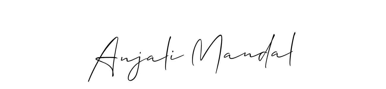 It looks lik you need a new signature style for name Anjali Mandal. Design unique handwritten (Allison_Script) signature with our free signature maker in just a few clicks. Anjali Mandal signature style 2 images and pictures png