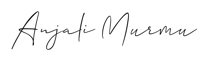 The best way (Allison_Script) to make a short signature is to pick only two or three words in your name. For converting this name Anjali Murmu. Anjali Murmu signature style 2 images and pictures png