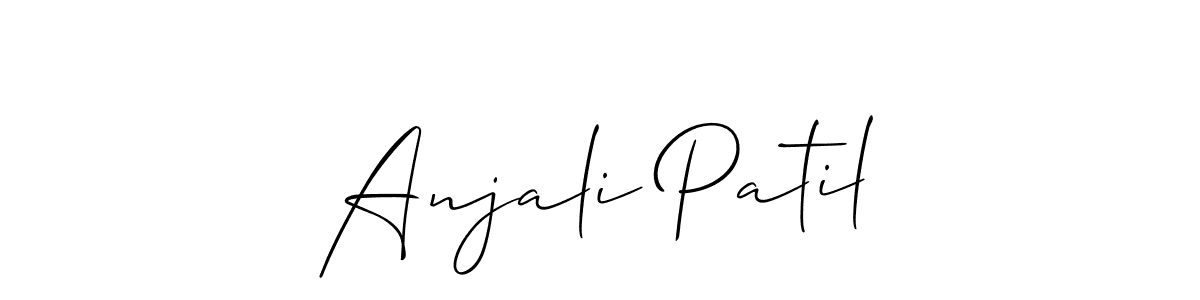 It looks lik you need a new signature style for name Anjali Patil. Design unique handwritten (Allison_Script) signature with our free signature maker in just a few clicks. Anjali Patil signature style 2 images and pictures png
