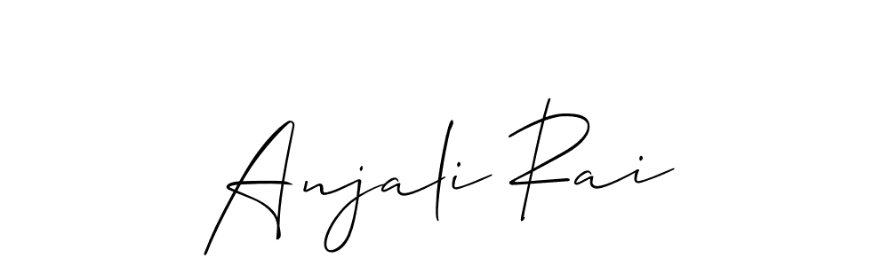 Make a short Anjali Rai signature style. Manage your documents anywhere anytime using Allison_Script. Create and add eSignatures, submit forms, share and send files easily. Anjali Rai signature style 2 images and pictures png