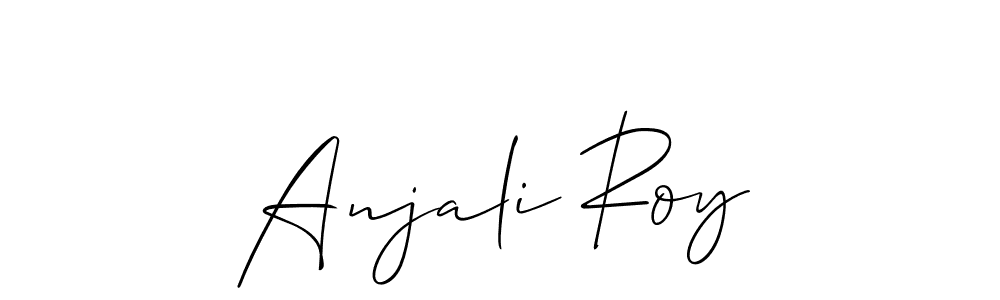 You should practise on your own different ways (Allison_Script) to write your name (Anjali Roy) in signature. don't let someone else do it for you. Anjali Roy signature style 2 images and pictures png