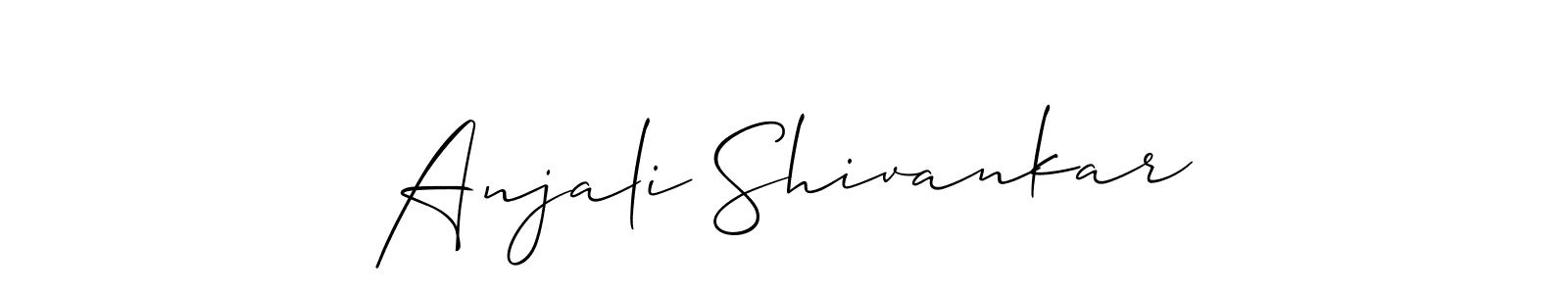 Anjali Shivankar stylish signature style. Best Handwritten Sign (Allison_Script) for my name. Handwritten Signature Collection Ideas for my name Anjali Shivankar. Anjali Shivankar signature style 2 images and pictures png