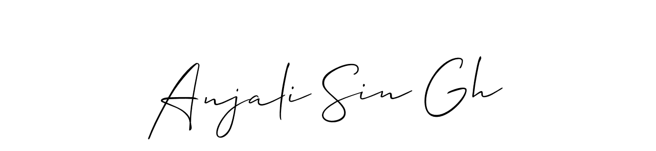 How to make Anjali Sin Gh signature? Allison_Script is a professional autograph style. Create handwritten signature for Anjali Sin Gh name. Anjali Sin Gh signature style 2 images and pictures png