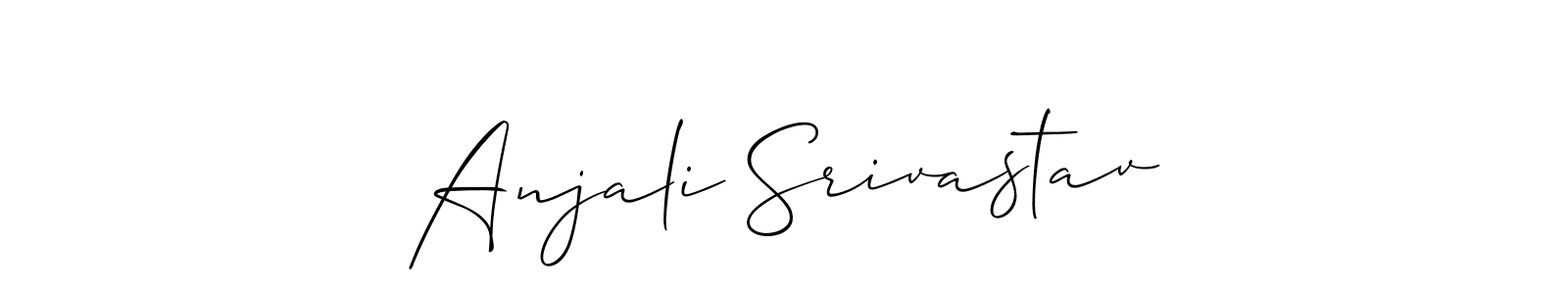 How to Draw Anjali Srivastav signature style? Allison_Script is a latest design signature styles for name Anjali Srivastav. Anjali Srivastav signature style 2 images and pictures png