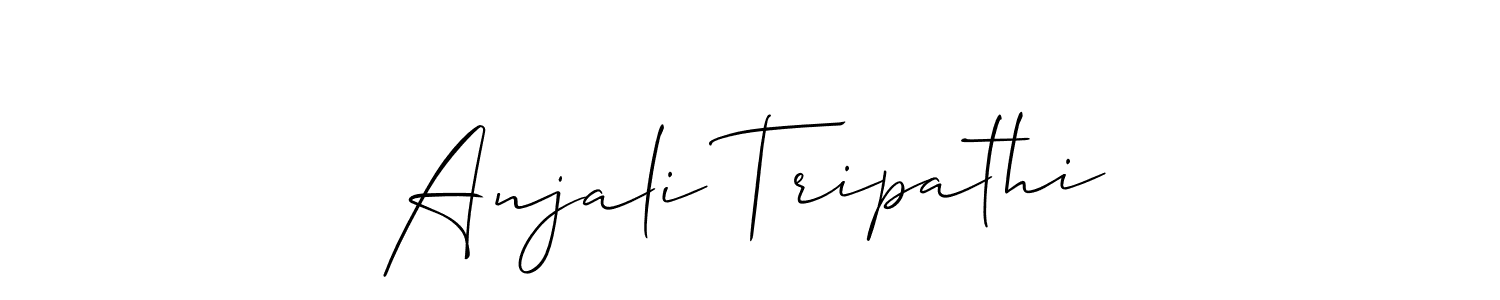 You should practise on your own different ways (Allison_Script) to write your name (Anjali Tripathi) in signature. don't let someone else do it for you. Anjali Tripathi signature style 2 images and pictures png