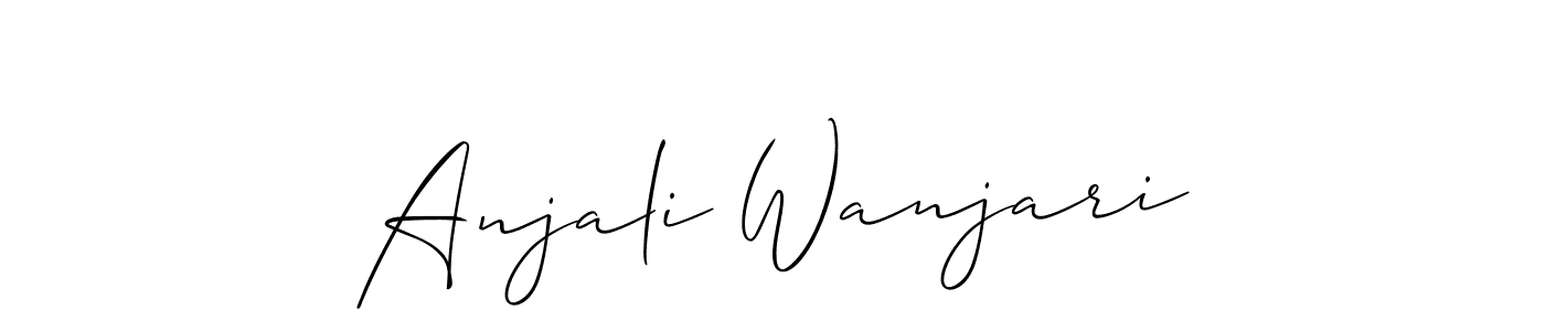 You can use this online signature creator to create a handwritten signature for the name Anjali Wanjari. This is the best online autograph maker. Anjali Wanjari signature style 2 images and pictures png