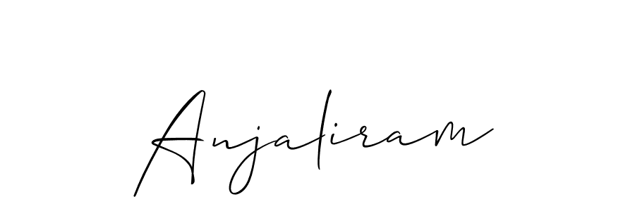 How to make Anjaliram name signature. Use Allison_Script style for creating short signs online. This is the latest handwritten sign. Anjaliram signature style 2 images and pictures png