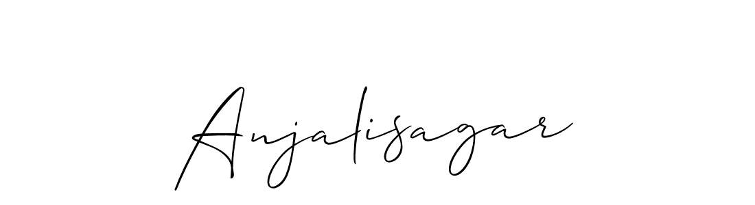 Also we have Anjalisagar name is the best signature style. Create professional handwritten signature collection using Allison_Script autograph style. Anjalisagar signature style 2 images and pictures png