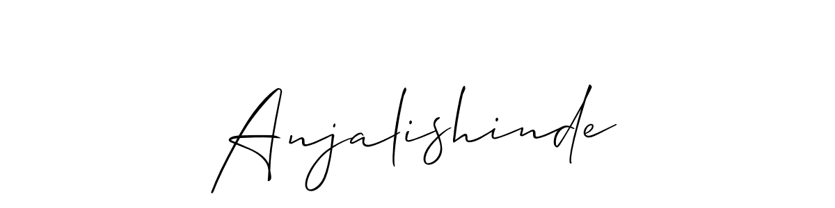 This is the best signature style for the Anjalishinde name. Also you like these signature font (Allison_Script). Mix name signature. Anjalishinde signature style 2 images and pictures png