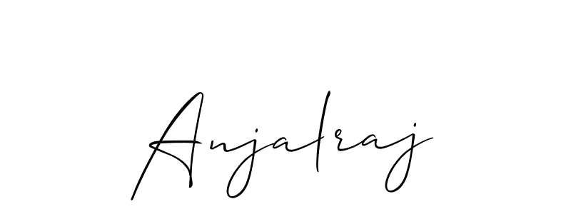 if you are searching for the best signature style for your name Anjalraj. so please give up your signature search. here we have designed multiple signature styles  using Allison_Script. Anjalraj signature style 2 images and pictures png