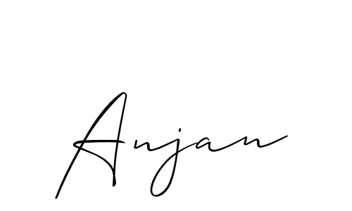 How to make Anjan name signature. Use Allison_Script style for creating short signs online. This is the latest handwritten sign. Anjan signature style 2 images and pictures png