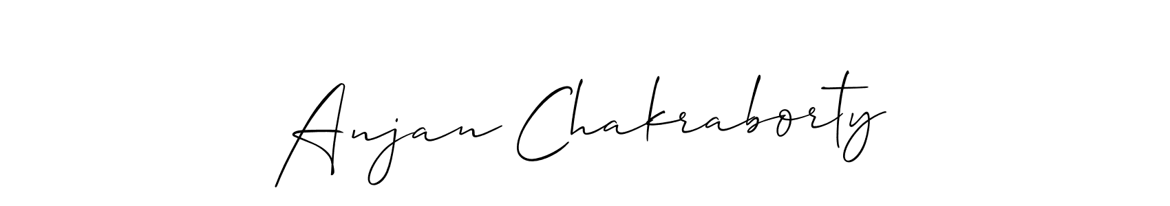 How to make Anjan Chakraborty signature? Allison_Script is a professional autograph style. Create handwritten signature for Anjan Chakraborty name. Anjan Chakraborty signature style 2 images and pictures png