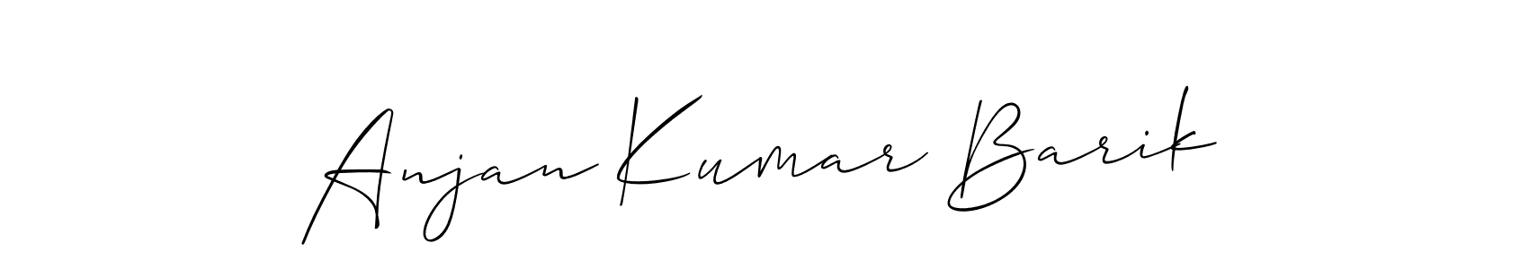 Make a beautiful signature design for name Anjan Kumar Barik. With this signature (Allison_Script) style, you can create a handwritten signature for free. Anjan Kumar Barik signature style 2 images and pictures png