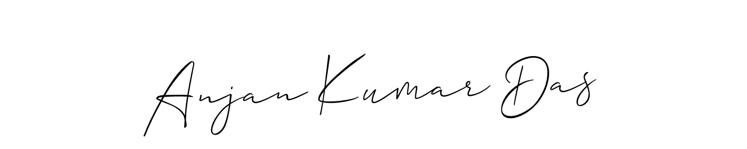Use a signature maker to create a handwritten signature online. With this signature software, you can design (Allison_Script) your own signature for name Anjan Kumar Das. Anjan Kumar Das signature style 2 images and pictures png