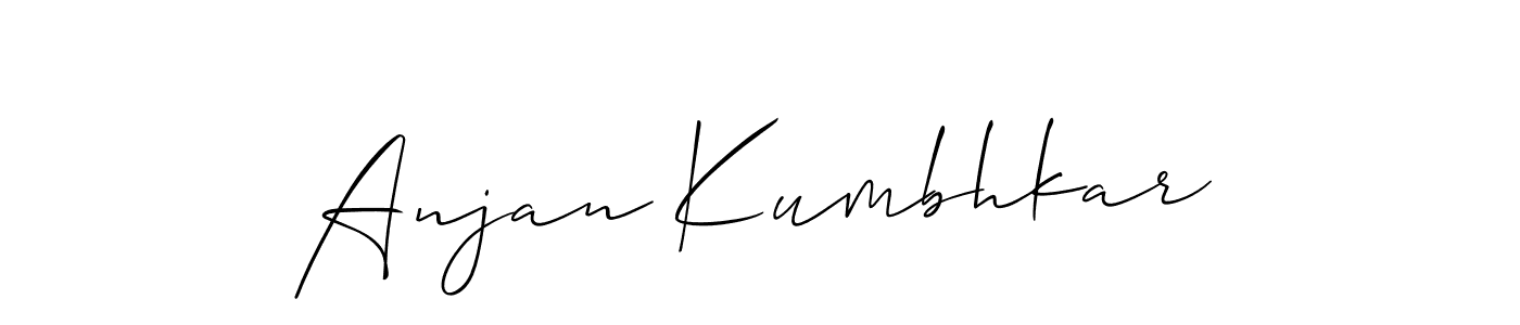 You can use this online signature creator to create a handwritten signature for the name Anjan Kumbhkar. This is the best online autograph maker. Anjan Kumbhkar signature style 2 images and pictures png