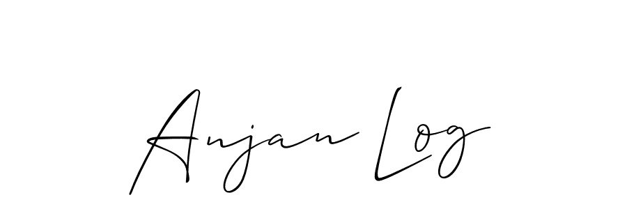 Best and Professional Signature Style for Anjan Log. Allison_Script Best Signature Style Collection. Anjan Log signature style 2 images and pictures png