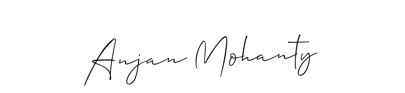 How to make Anjan Mohanty signature? Allison_Script is a professional autograph style. Create handwritten signature for Anjan Mohanty name. Anjan Mohanty signature style 2 images and pictures png