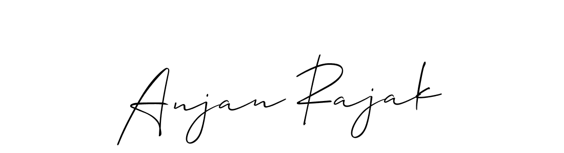 Make a beautiful signature design for name Anjan Rajak. With this signature (Allison_Script) style, you can create a handwritten signature for free. Anjan Rajak signature style 2 images and pictures png
