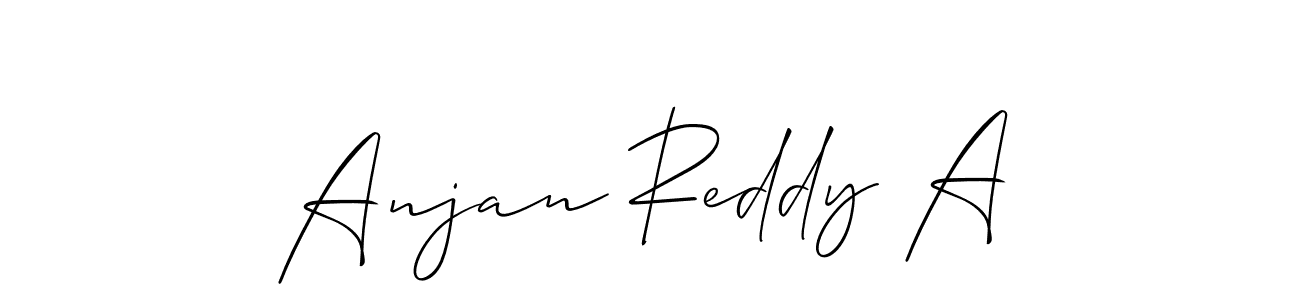 How to Draw Anjan Reddy A signature style? Allison_Script is a latest design signature styles for name Anjan Reddy A. Anjan Reddy A signature style 2 images and pictures png