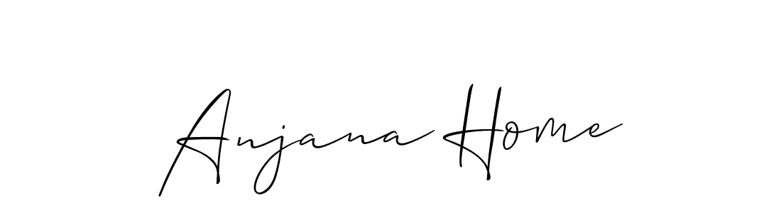 Anjana Home stylish signature style. Best Handwritten Sign (Allison_Script) for my name. Handwritten Signature Collection Ideas for my name Anjana Home. Anjana Home signature style 2 images and pictures png